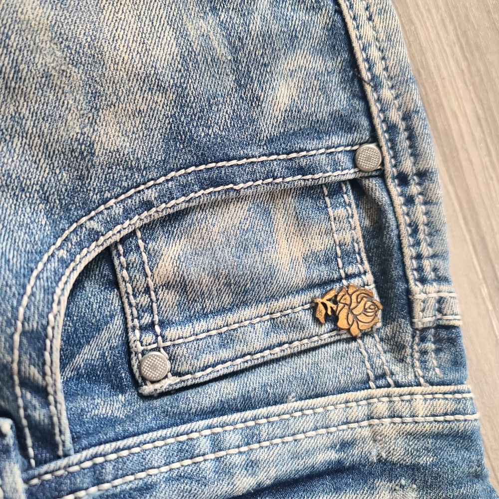 Low Rise Boot Cute Vintage Distressed Cowgirl Jeans - Picture 5 of 12